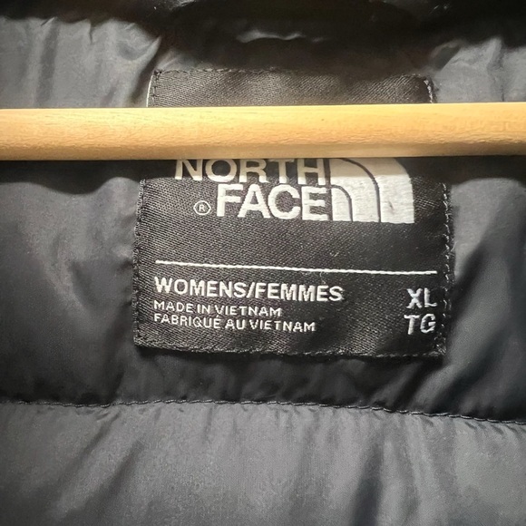 Women's Black North Face Parka Puffer Coat - Picture 7 of 12